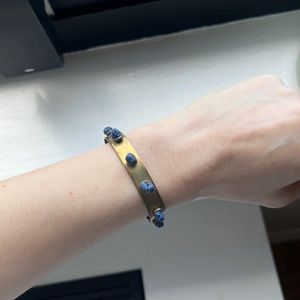 SALE: Anthropologie Leather and brass cuff bracelet